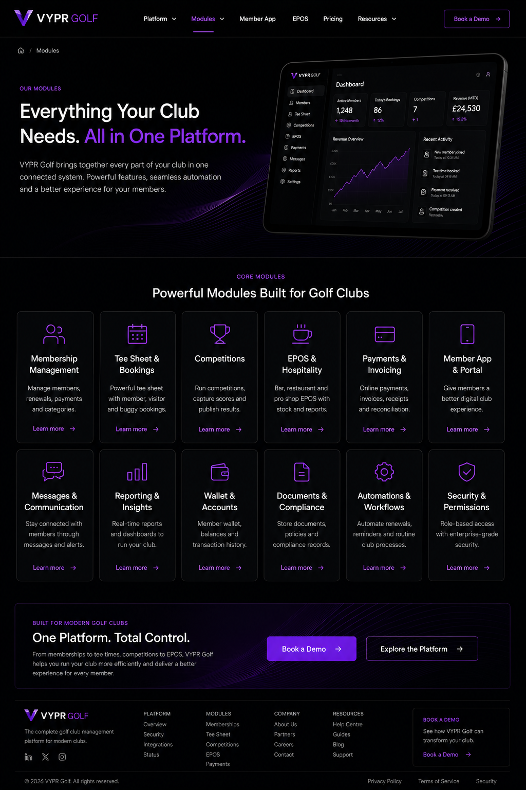 Membership Management mockup